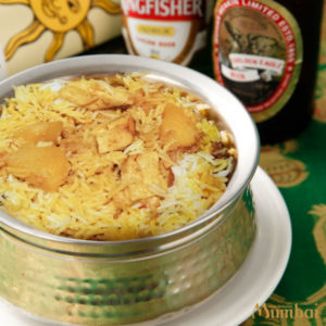 ムンバイ　じゃがいもとパニールのビリヤニ