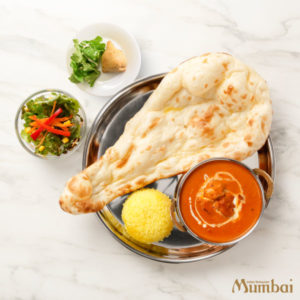 ムンバイ　カレー＆ナンセット　インド料理　インドカレー　バターチキン　ランチ　九段下　桜　靖国神社　千鳥ヶ淵　日本武道館　桜　花見