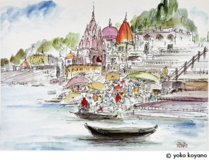 小谷野洋子「ベナレスにて」