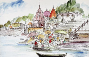 小谷野洋子「ベナレスにて」