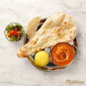 インド料理ムンバイ　バターチキンとナン