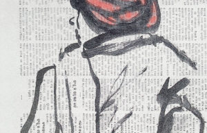 小谷野洋子「赤いターバン」