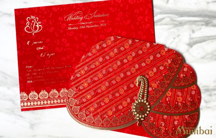 インドの結婚式 Indian Wedding　招待状