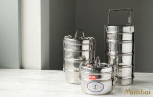 ダッバー　Dabba　インドのステンレス弁当箱　ダッバーワラ