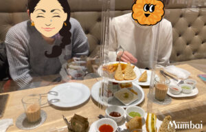 インドのアフタヌーンティー　ムンバイアフタヌーンティーセット　インド料理ムンバイ　インドスイーツ　インドスナック　マサラチャイ　無限チャイ　おかわり自由　飲み放題　インド菓子　ミタイ　mithai　Mumbai +The India Tea House　四谷　四ツ谷　アトレ恵比寿　東京