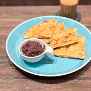 紫いもとラッチャパラタ　茨城県行方市産　紫芋　ふくむらさき　インド料理ムンバイダイニング　アトレ恵比寿店　茨城フェア　Laccha Paratha　東京都渋谷区　Indian Restaurant