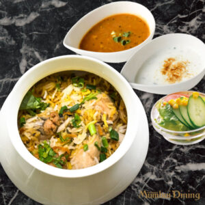 広島県産牡蠣ビリヤニ　Oyster Biryani　インド料理ムンバイダイニング　アトレ恵比寿　インドの定食　　ビリヤニ　　Mumbai Dining　東京都渋谷区　期間限定メニュー