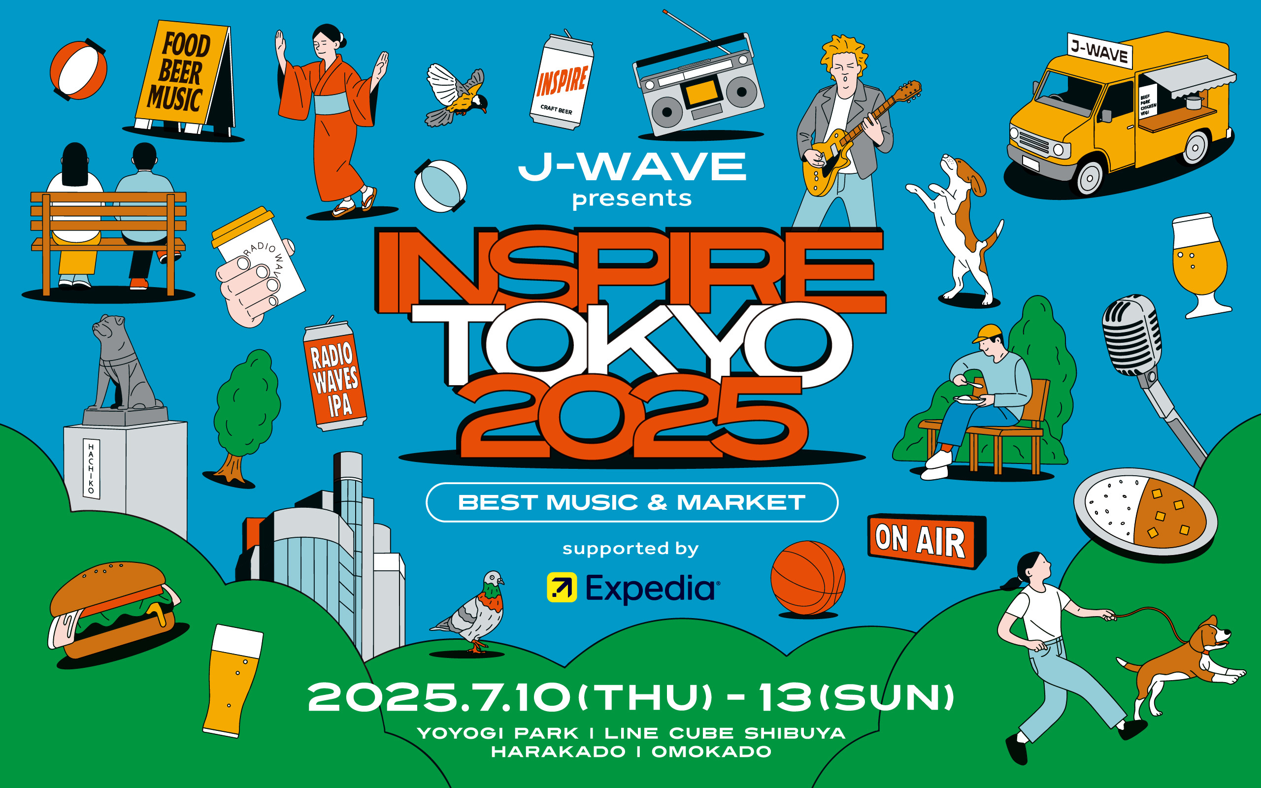 インスパイアトーキョー INSPIRE TOKYO 2025 インド インド料理ムンバイ 代々木公園 jwave イベント フード出店 北インド料理 開催日程 時間