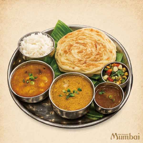 ムンバイ　青山　ラ・ポルト青山　表参道　カレー　南インド料理　パラタ　パロタ　インドカレー　サンバル　ラッサム　ポリヤル　東京都渋谷区　イートイン　メニュー　価格　値段　インド料理ムンバイ